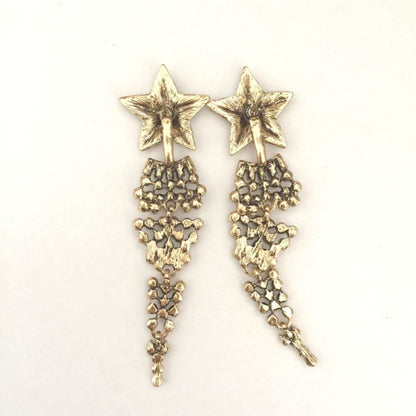 【ピアス・イヤリング】shooting star 星ピアス/ブライダルアクセサリー 【結婚式 ピアス イヤリング】