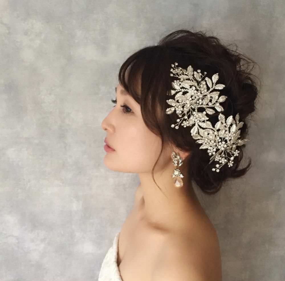 【ヘッドドレス】kirara ビジューヘッドパーツ/ブライダルアクセサリー 【結婚式 ヘアアクセサリー】