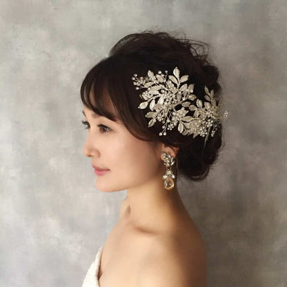 【ヘッドドレス】kirara ビジューヘッドパーツ/ブライダルアクセサリー 【結婚式 ヘアアクセサリー】