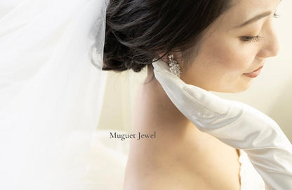 【ピアス・イヤリング】nina ジルコニアピアス/ブライダルアクセサリー 【結婚式 ピアス イヤリング】