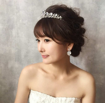 【ピアス・イヤリング】nina ジルコニアピアス/ブライダルアクセサリー 【結婚式 ピアス イヤリング】