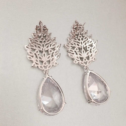 【ピアス・イヤリング】sage ジルコニアピアス/ブライダルアクセサリー 【結婚式 ピアス イヤリング】