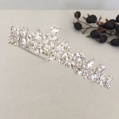 【ヘッドドレス】royal ジルコニアティアラ/ブライダルアクセサリー 【結婚式 ヘアアクセサリー】