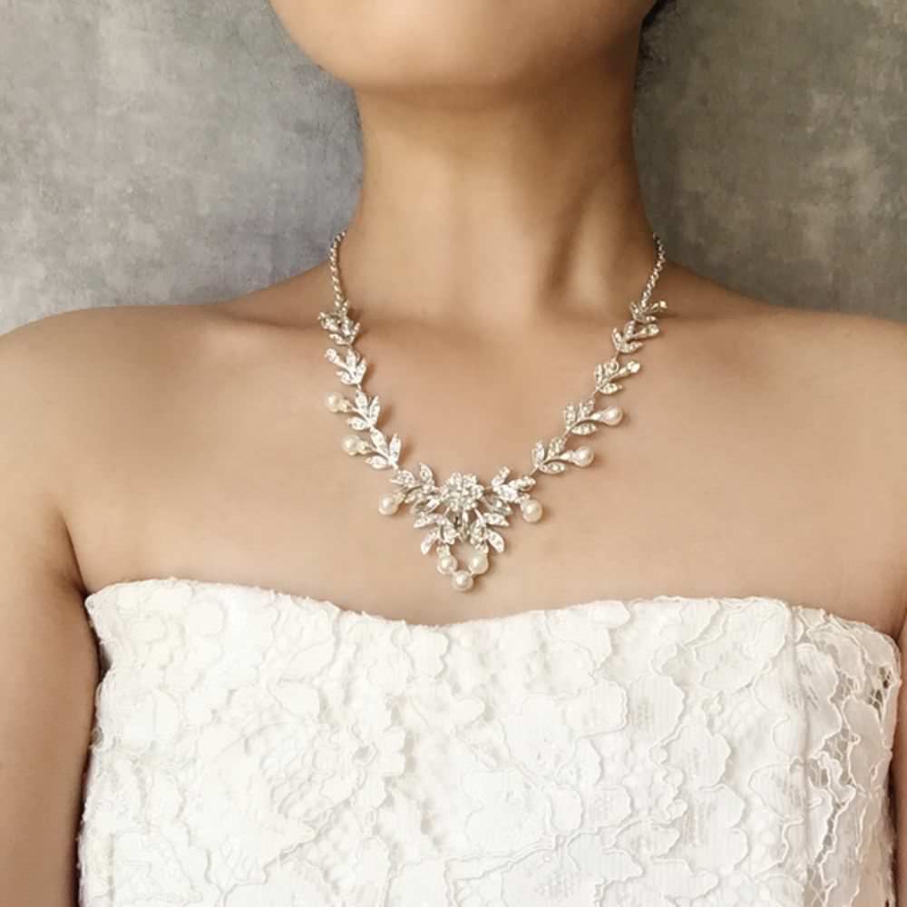 【ネックレス】perle パールブライダルネックレス 【結婚式 ネックレス】