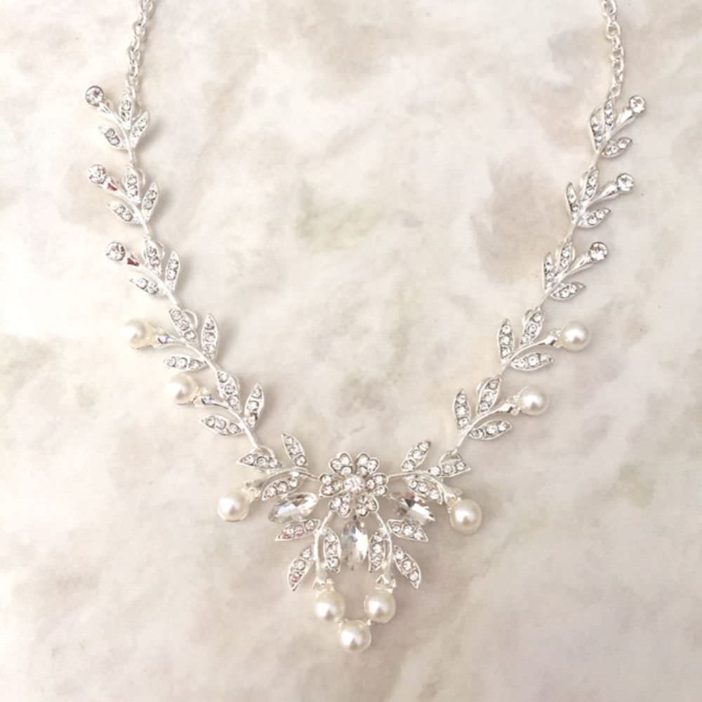 【ネックレス】perle パールブライダルネックレス 【結婚式 ネックレス】