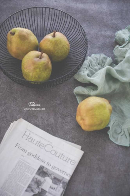 【フリルナプキン】ボルゴデルトヴァーリ(sage・グリーン)/イタリアブランド 【結婚式 ギフト 引き出物 キッチン用品】