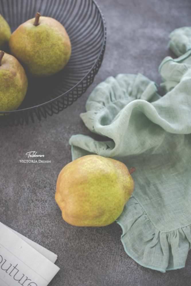 【フリルナプキン】ボルゴデルトヴァーリ(sage・グリーン)/イタリアブランド 【結婚式 ギフト 引き出物 キッチン用品】