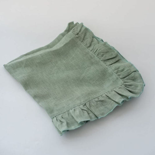【フリルナプキン】ボルゴデルトヴァーリ(sage・グリーン)/イタリアブランド 【結婚式 ギフト 引き出物 キッチン用品】