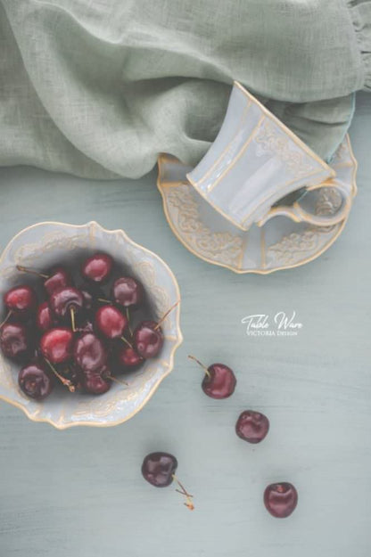 【フリルナプキン】ボルゴデルトヴァーリ(sage・グリーン)/イタリアブランド 【結婚式 ギフト 引き出物 キッチン用品】