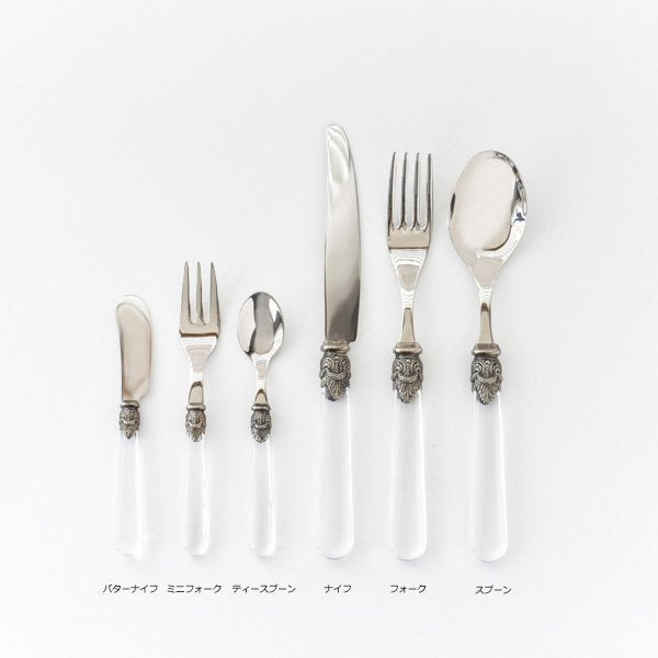 エメカトラリー(クリア・ミニフォーク) / イタリア製 カトラリー 上質 【結婚式 ギフト 引き出物 食器類】