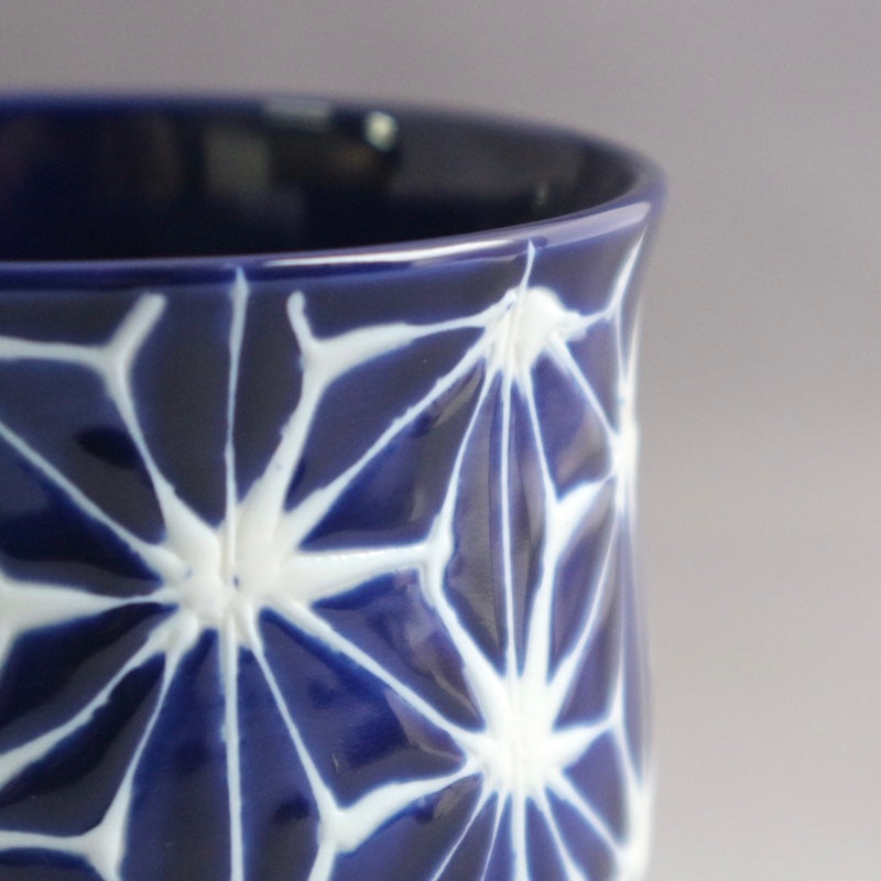 瑠璃 スタックカップ 麻の葉 【結婚式 ギフト 引き出物 食器類】