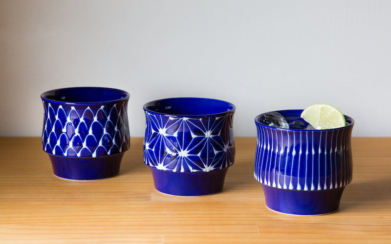瑠璃 スタックカップ 雨垂れ 【結婚式 ギフト 引き出物 食器類】