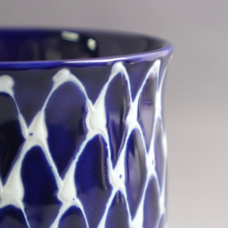 瑠璃 スタックカップ 網絵 【結婚式 ギフト 引き出物 食器類】