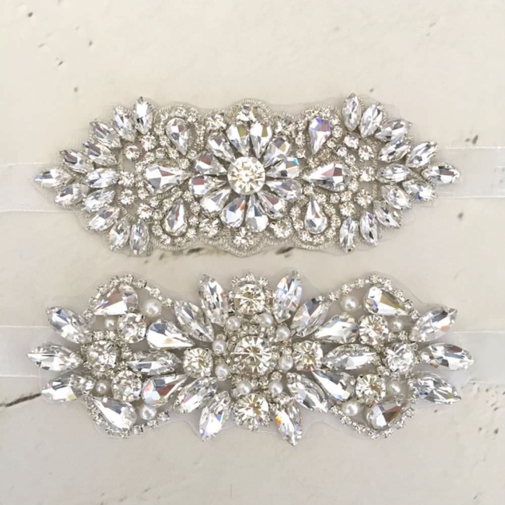 【ブレスレット】flower ビジューリボンブレスレット/アームレット/アンクレット/ブライダルアクセサリー 【結婚式 ブレスレット】