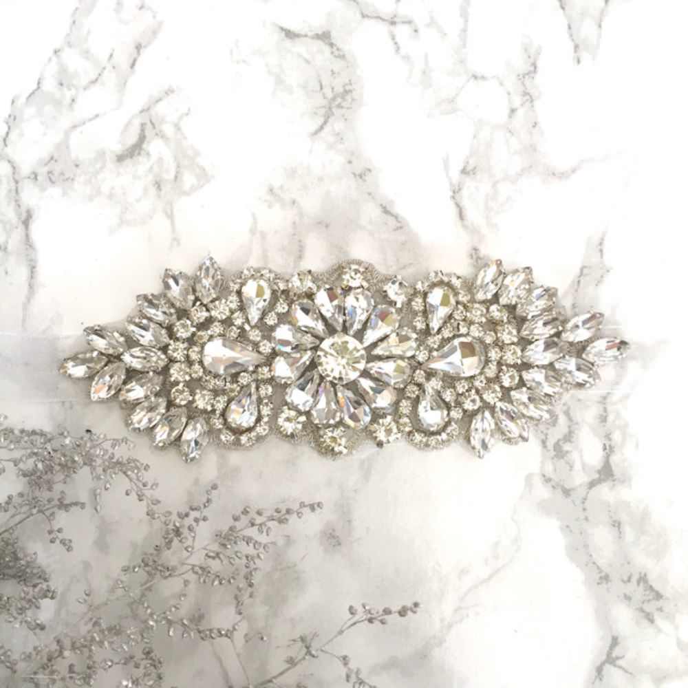 【ブレスレット】flower ビジューリボンブレスレット/アームレット/アンクレット/ブライダルアクセサリー 【結婚式 ブレスレット】