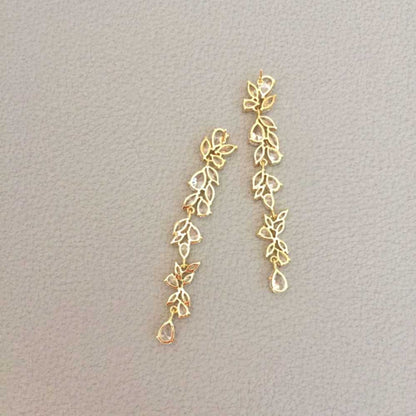 【ピアス・イヤリング】long ジルコニアピアス/ブライダルアクセサリー 【結婚式 ピアス イヤリング】