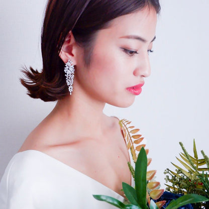 【ピアス】ビジュー ウェディング ブライダルピアス g1 【結婚式 ピアス イヤリング】