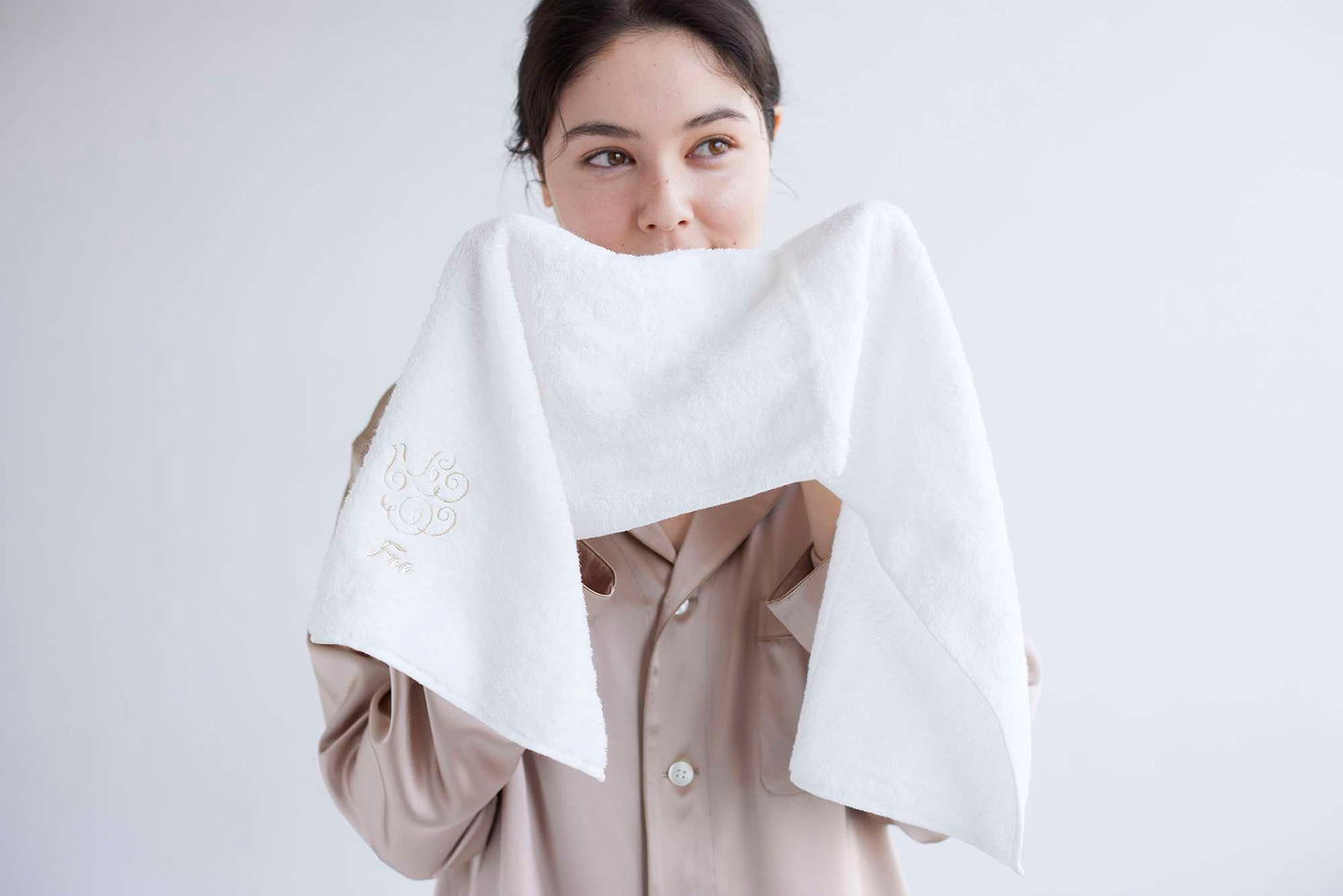 フェイスタオル2枚入りギフトセット ホワイト 【オーガニックコットン プレゼント】 【結婚式 ギフト 引き出物 タオル 寝具】