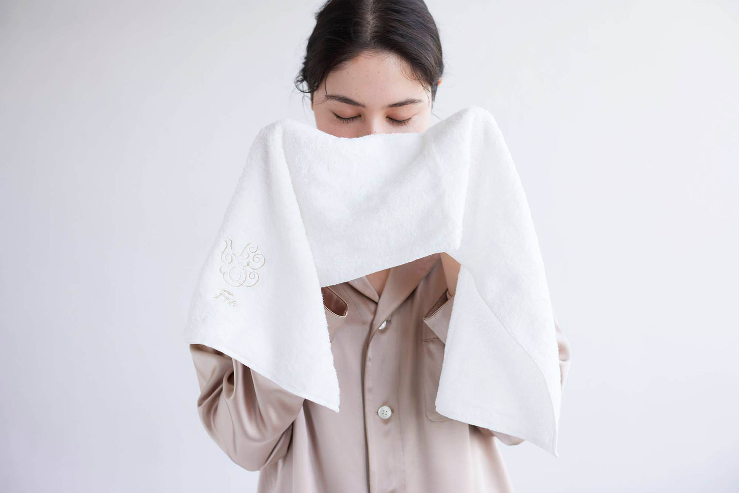 フェイスタオル2枚入りギフトセット ホワイト 【オーガニックコットン プレゼント】 【結婚式 ギフト 引き出物 タオル 寝具】