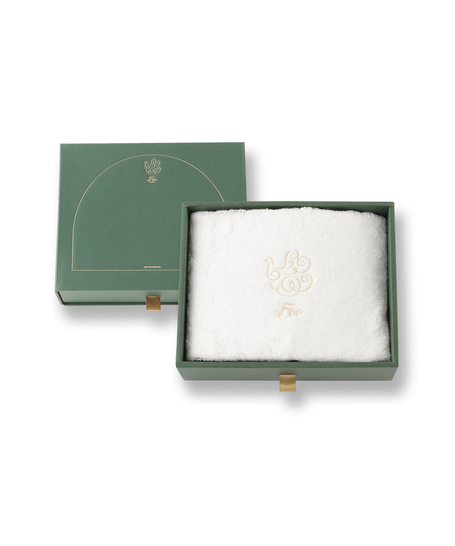 ハンドタオル1枚入り ギフトセット ホワイト【Foo Tokyo オーガニックコットン】 【結婚式 ギフト 引き出物 タオル 寝具】
