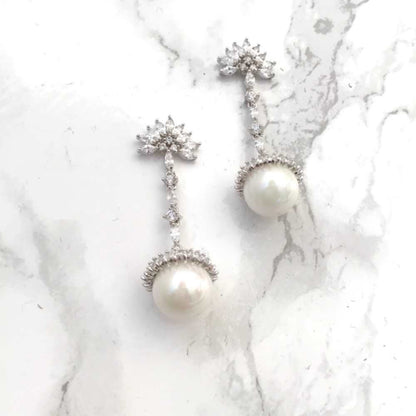 【ピアス・イヤリング】bonbon ジルコニアピアス/ブライダルアクセサリー 【結婚式 ピアス イヤリング】