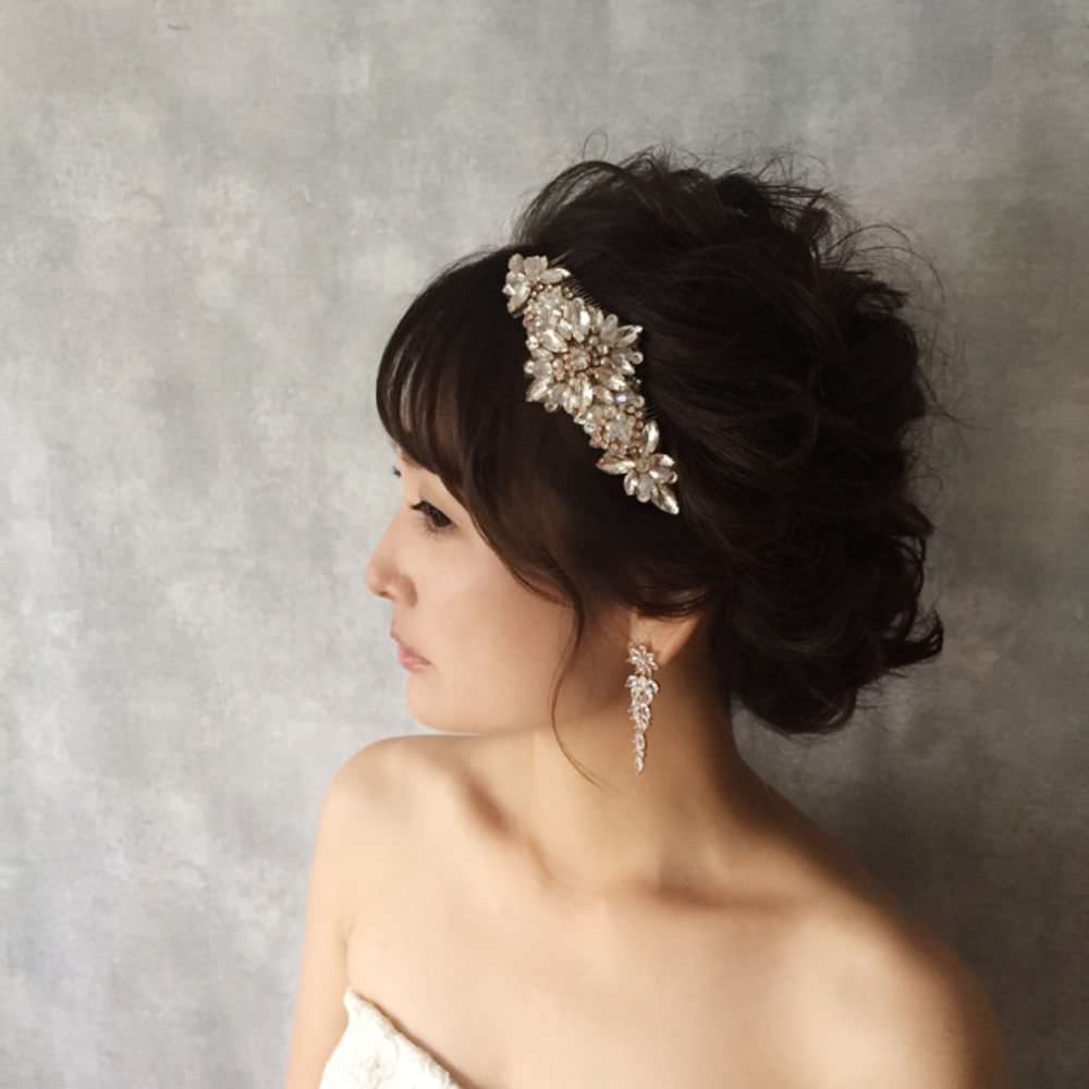 【ピアス・イヤリング】shooting star ジルコニアピアス/ブライダルアクセサリー 【結婚式 ピアス イヤリング】