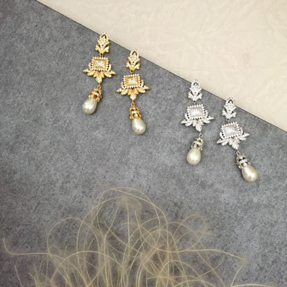 【ピアス・イヤリング】Lily ジルコニアピアス/ブライダルアクセサリー 【結婚式 ピアス イヤリング】