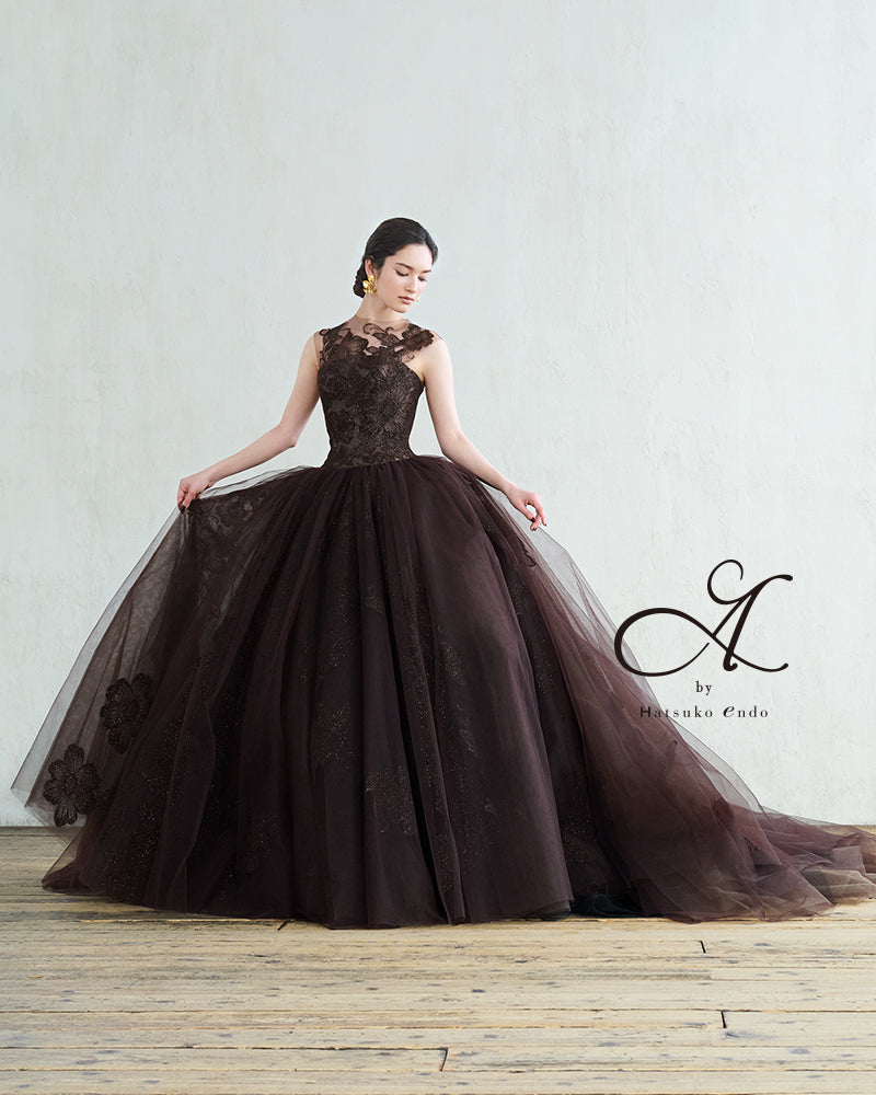 アンバー HE-124(Brown)【カラードレス】