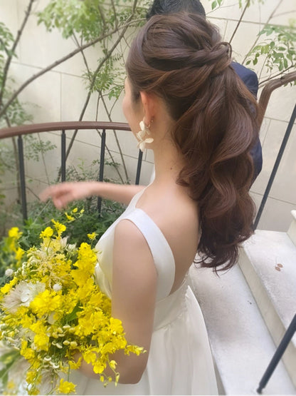 【洋装1着/リハ付き】hair make plan 【結婚式　ヘアメイク　新郎　新婦】