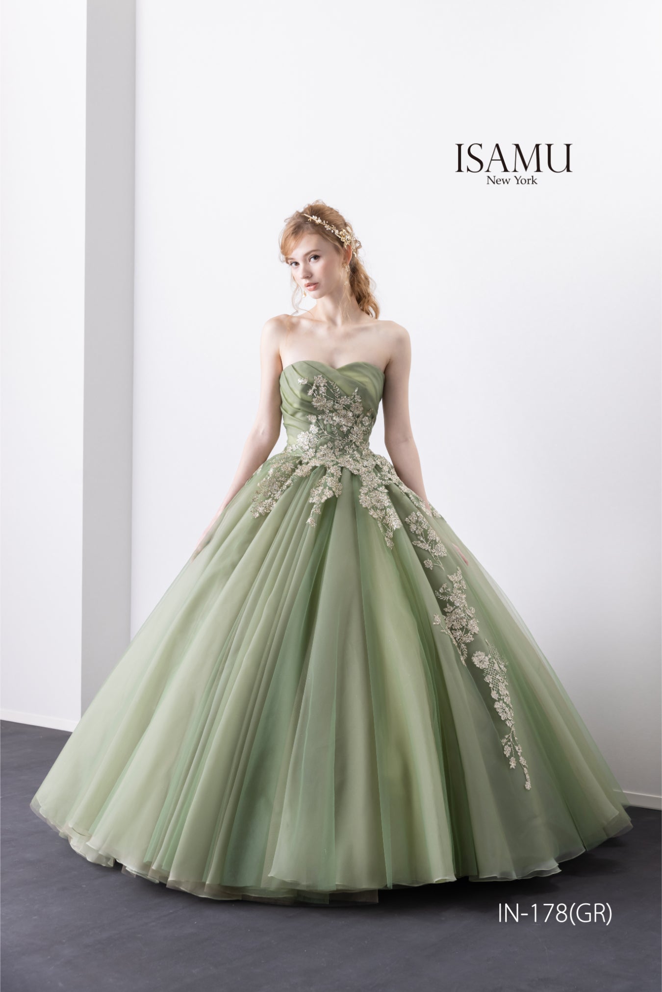 シモン IN-178(GR)【カラードレス】