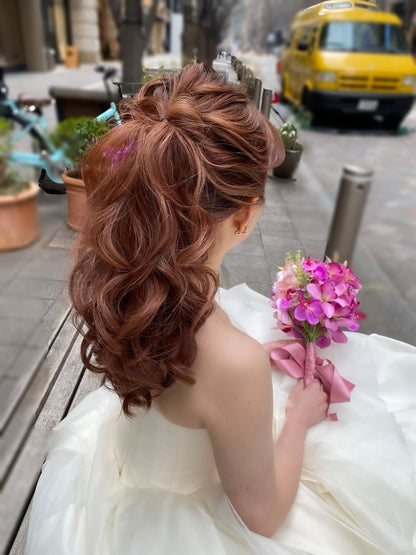 【洋装1着/リハ付き】hair make plan 【結婚式　ヘアメイク　新郎　新婦】