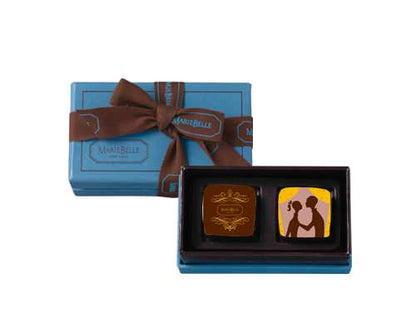 ブルーボックス(2個入り) 【チョコ マリベル】 【結婚式 ギフト 食品 引き菓子 洋菓子】