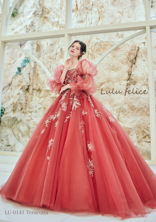 スカーレット LU-0141-Teracotta【カラードレス】
