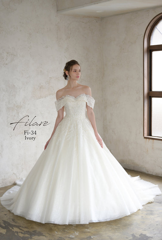エフィ Fi-34-Ivory【ウェディングドレスレンタル】