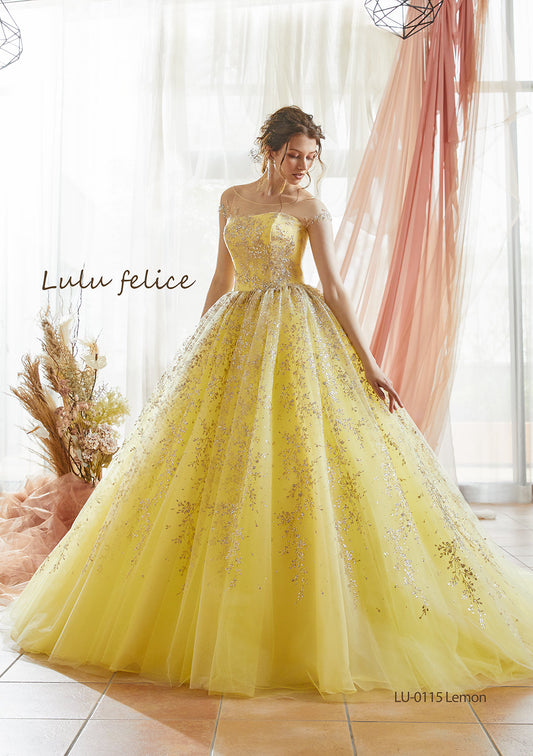 レモネード LU-0115-lemon【カラードレス】