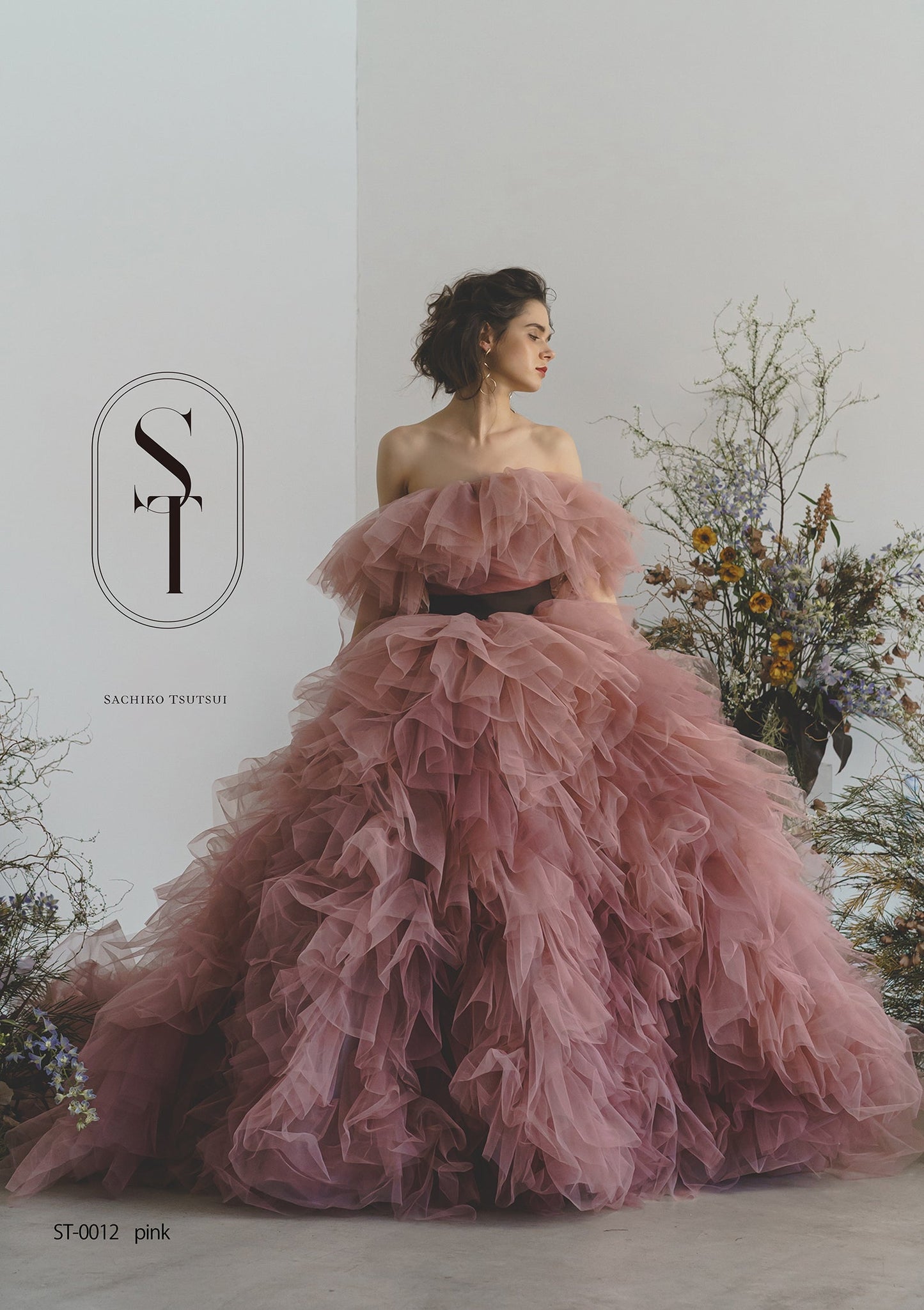 アルビナ ST0012-pink【カラードレス】