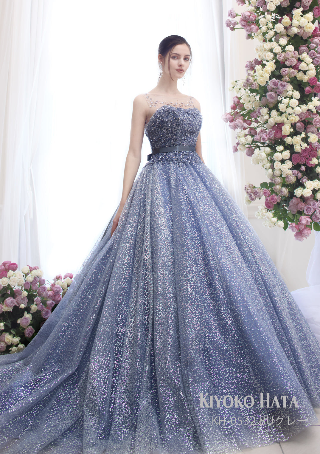 レオニー KH-0532-BlueGray【カラードレス】