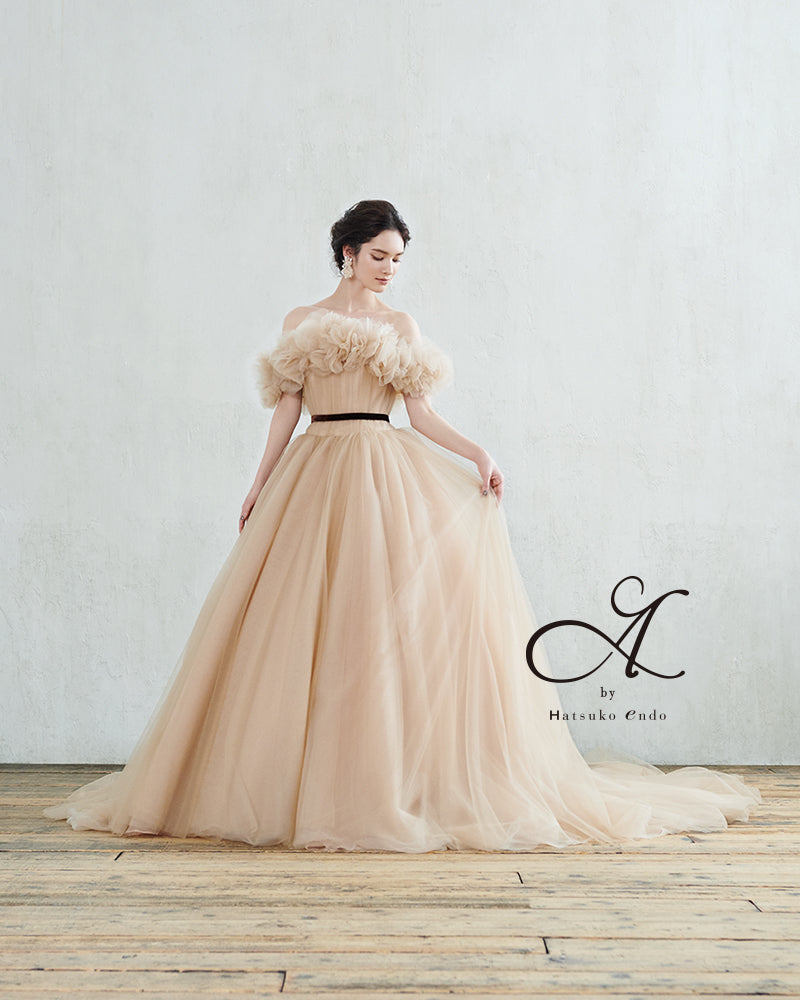 ジル HE-109(Beige)【カラードレス】