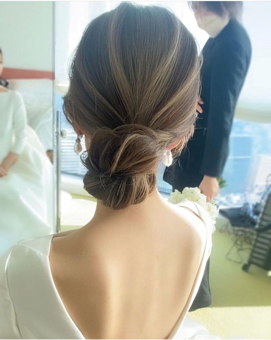 【洋装1着/リハ付き】hair make plan 【結婚式　ヘアメイク　新郎　新婦】