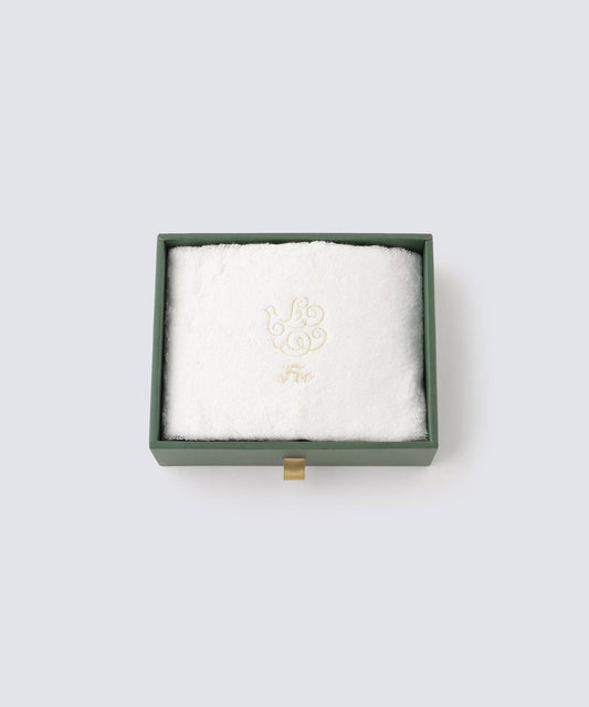 フェイスタオル1枚入り ギフトセット ホワイト【Foo Tokyo オーガニックコットン】 【結婚式 ギフト 引き出物 タオル 寝具】