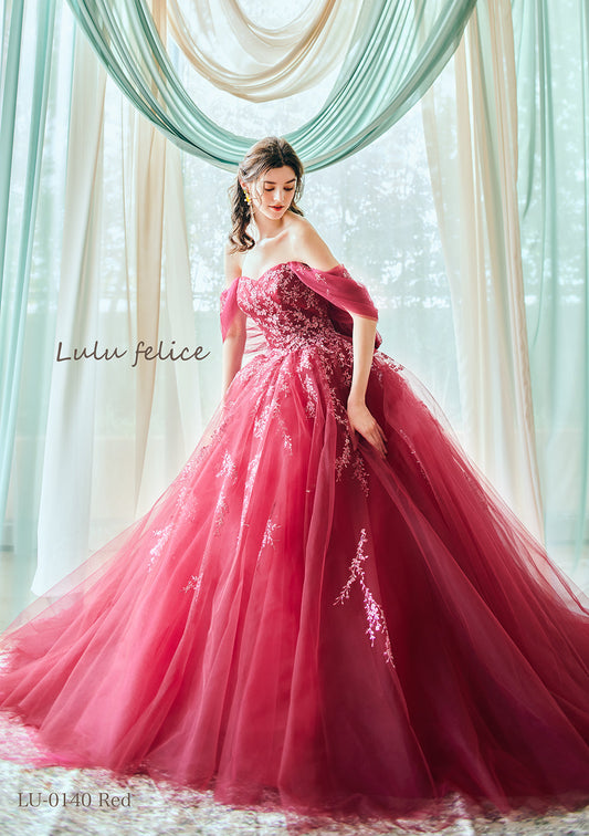 アリーシャ LU-0140-Red【カラードレス】
