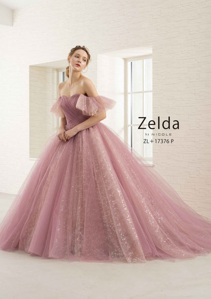 ゼルダピンク ZL+17376P【カラードレス】