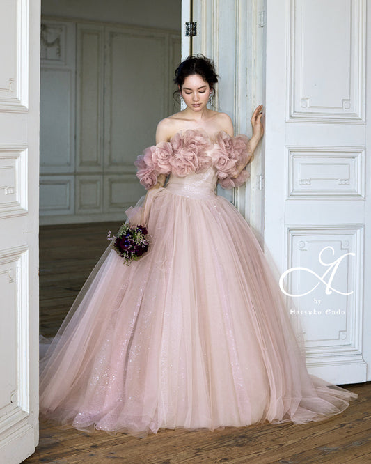 ローザ HE-163(Pink)【カラードレス】