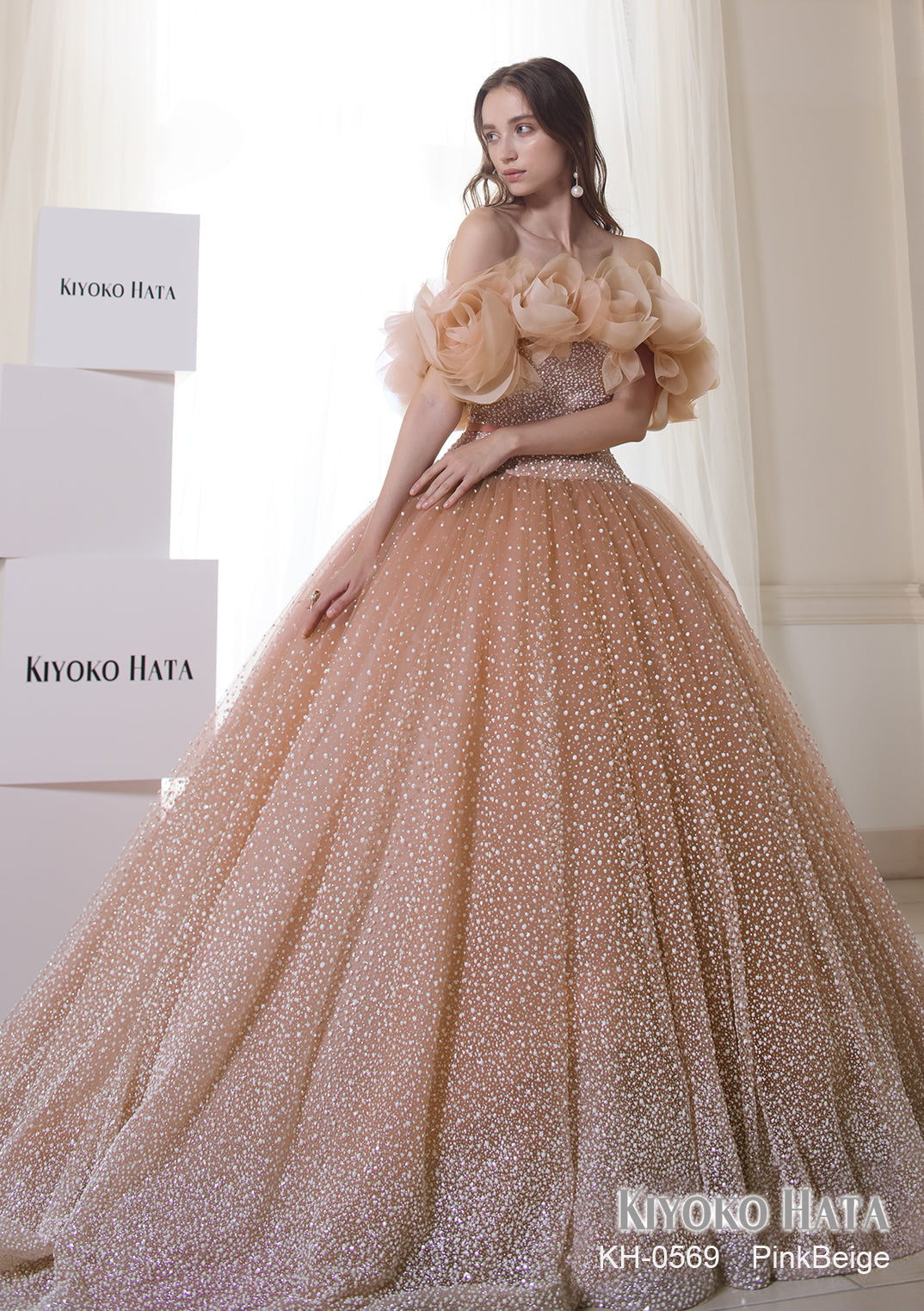 メルティ KH-0569-PinkBeige【カラードレス】