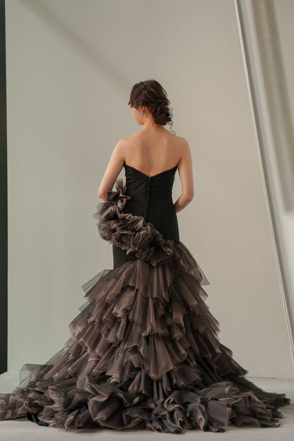 Adele アデル【カラードレス レンタル】ブラック マーメイドライン【結婚式】