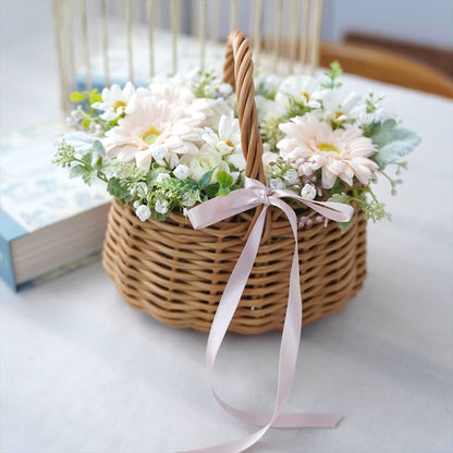 お花畑のようなリングピロー【結婚式　リングピロー】