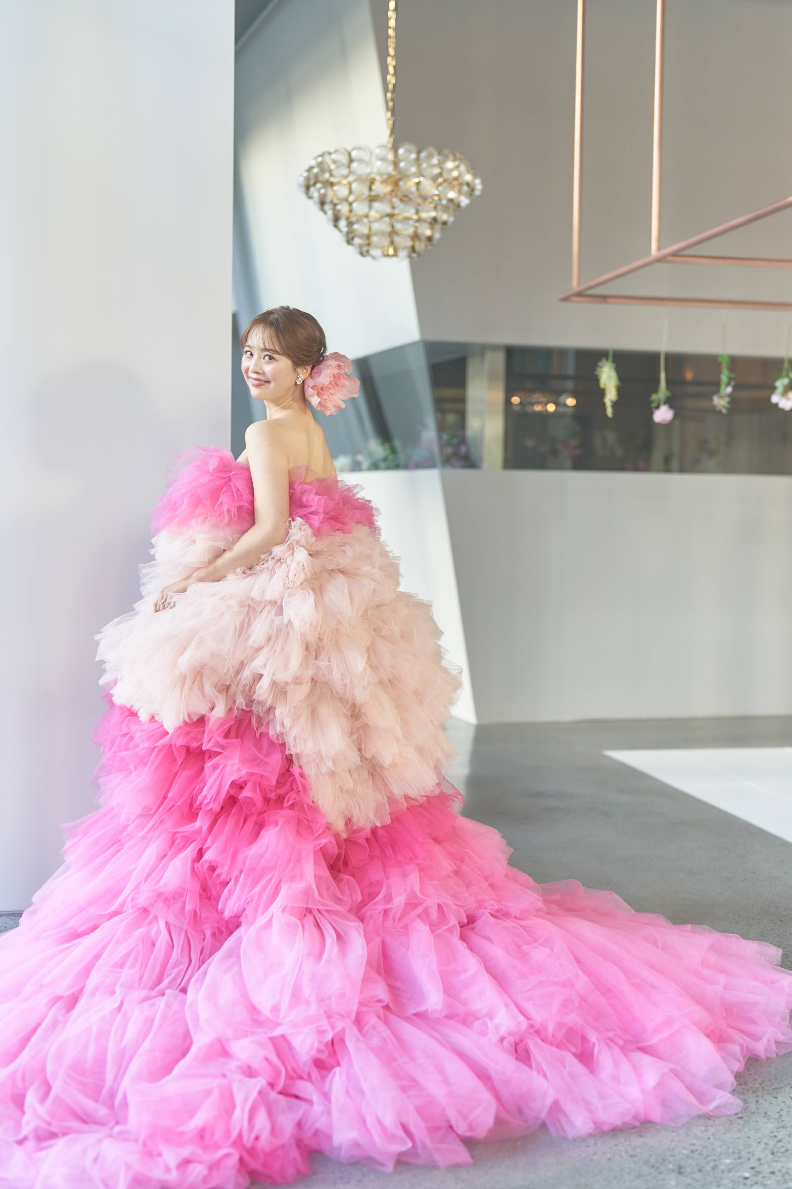 NOELIA ノエリア【カラードレス レンタル】ミリアロンドン ピンク