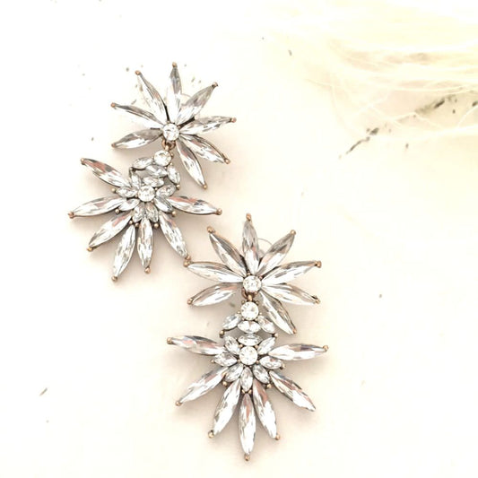 【ピアス・イヤリング】maple ビジューピアス/ブライダルアクセサリー 【結婚式 ピアス イヤリング】