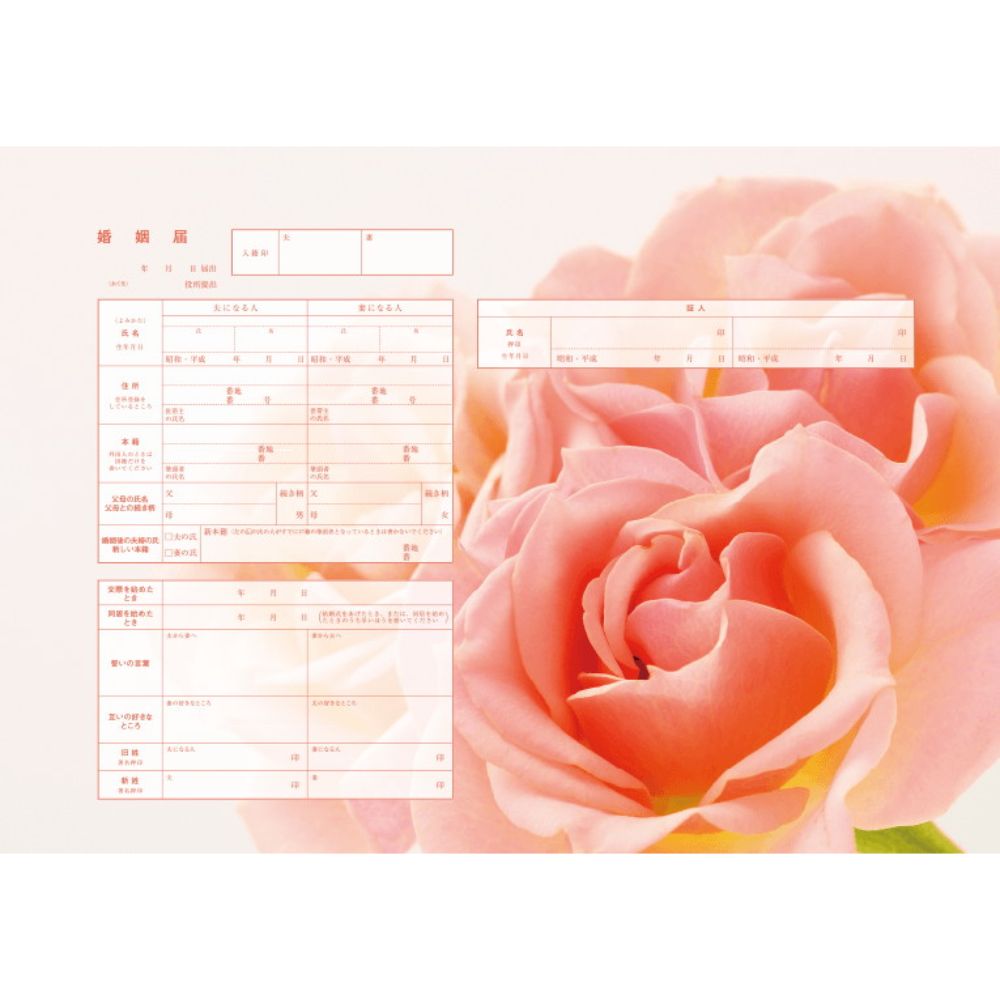 Peach Rose【婚姻届】