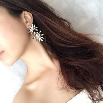 【ピアス・イヤリング】maple ビジューピアス/ブライダルアクセサリー 【結婚式 ピアス イヤリング】